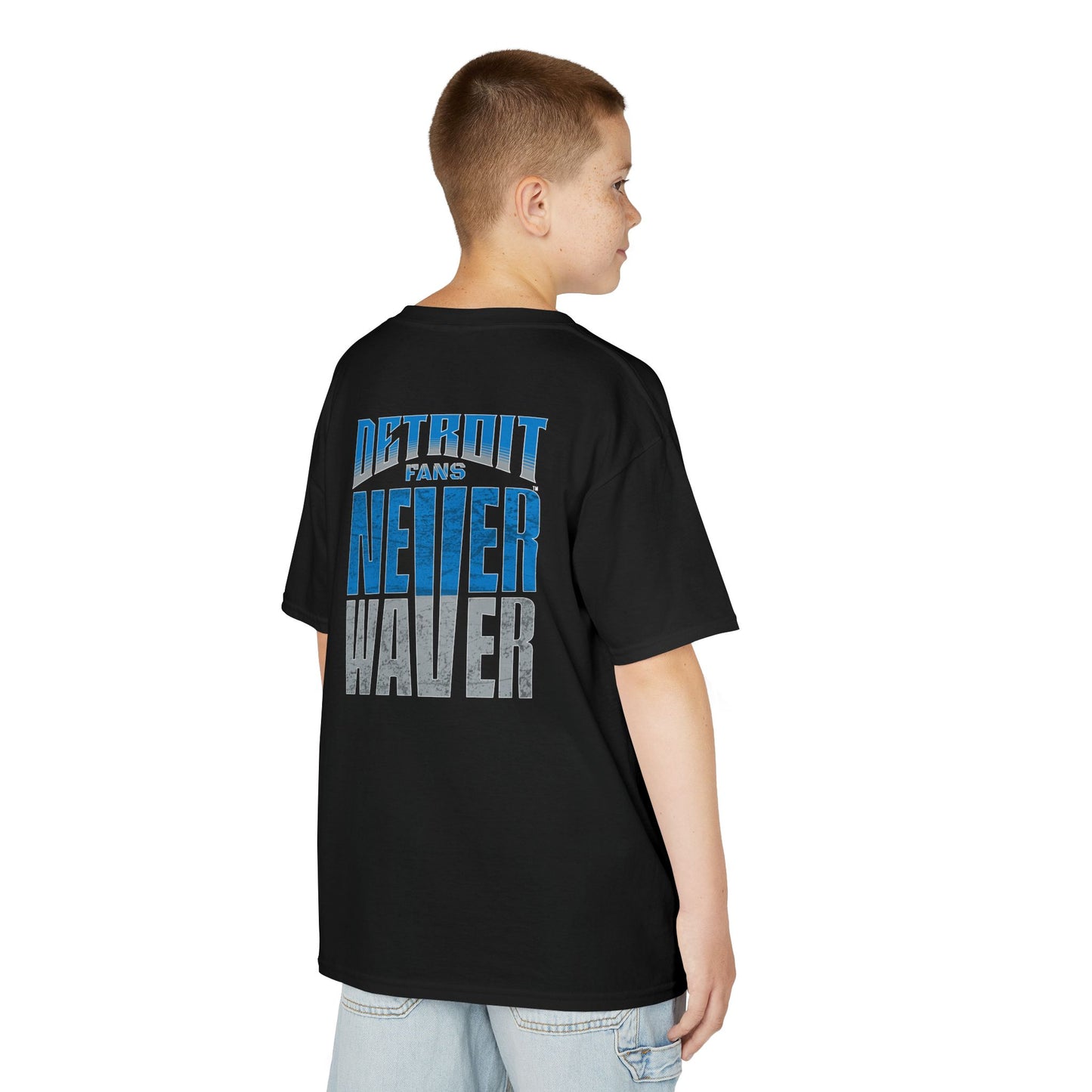 Detroit Fans Never Waver Kids Heavy Cotton™ Tee