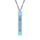 Engraved Vertical Bar Necklace YOU Never Waver