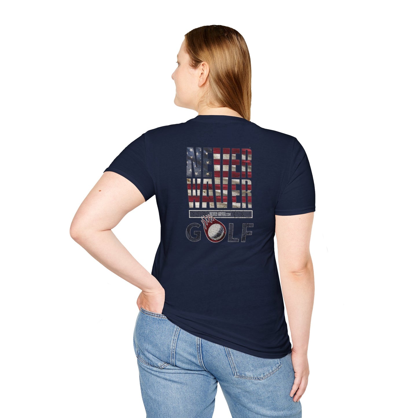 Never Waver Golf Unisex Soft style T-Shirt