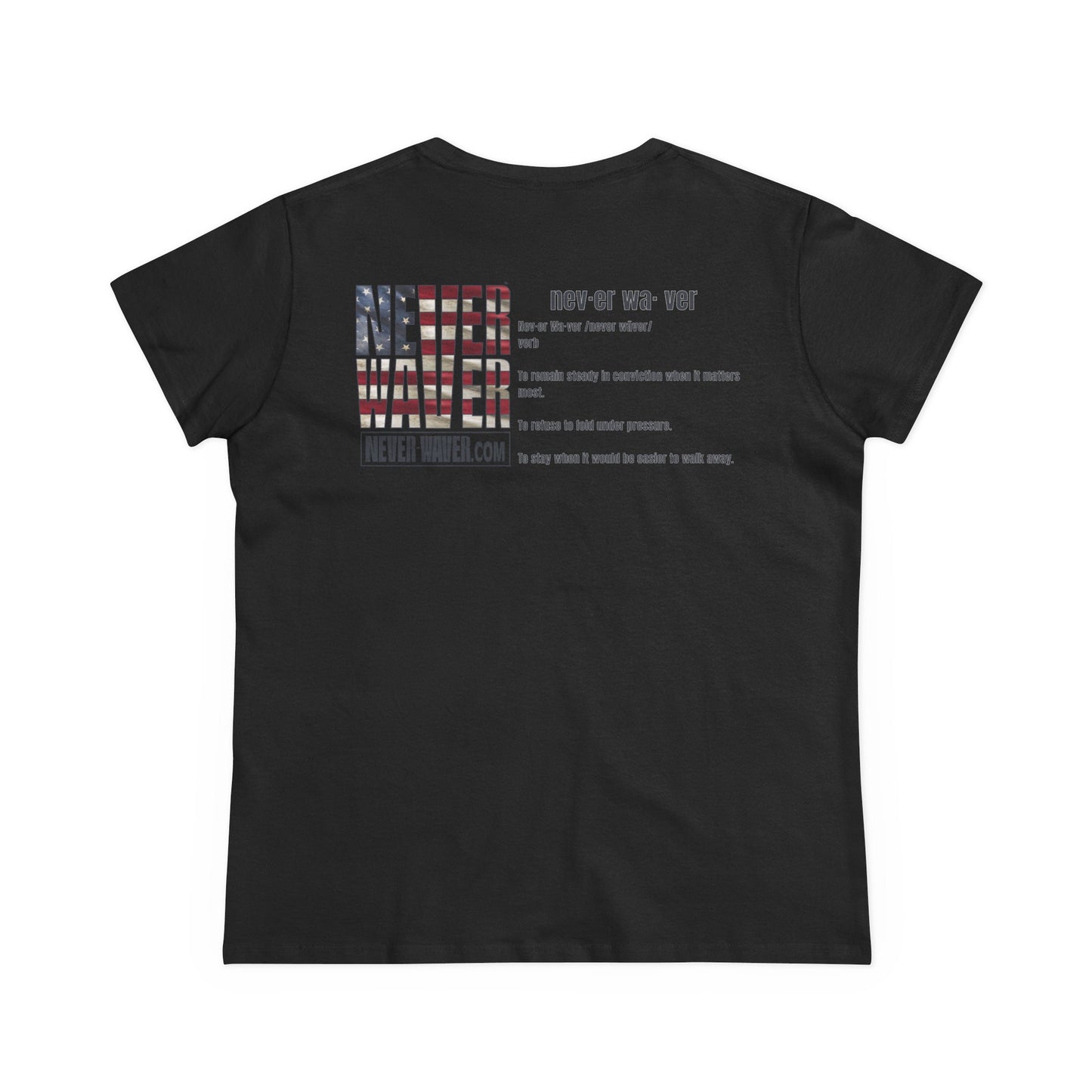 Never Waver Definition Women's Midweight Cotton Tee
