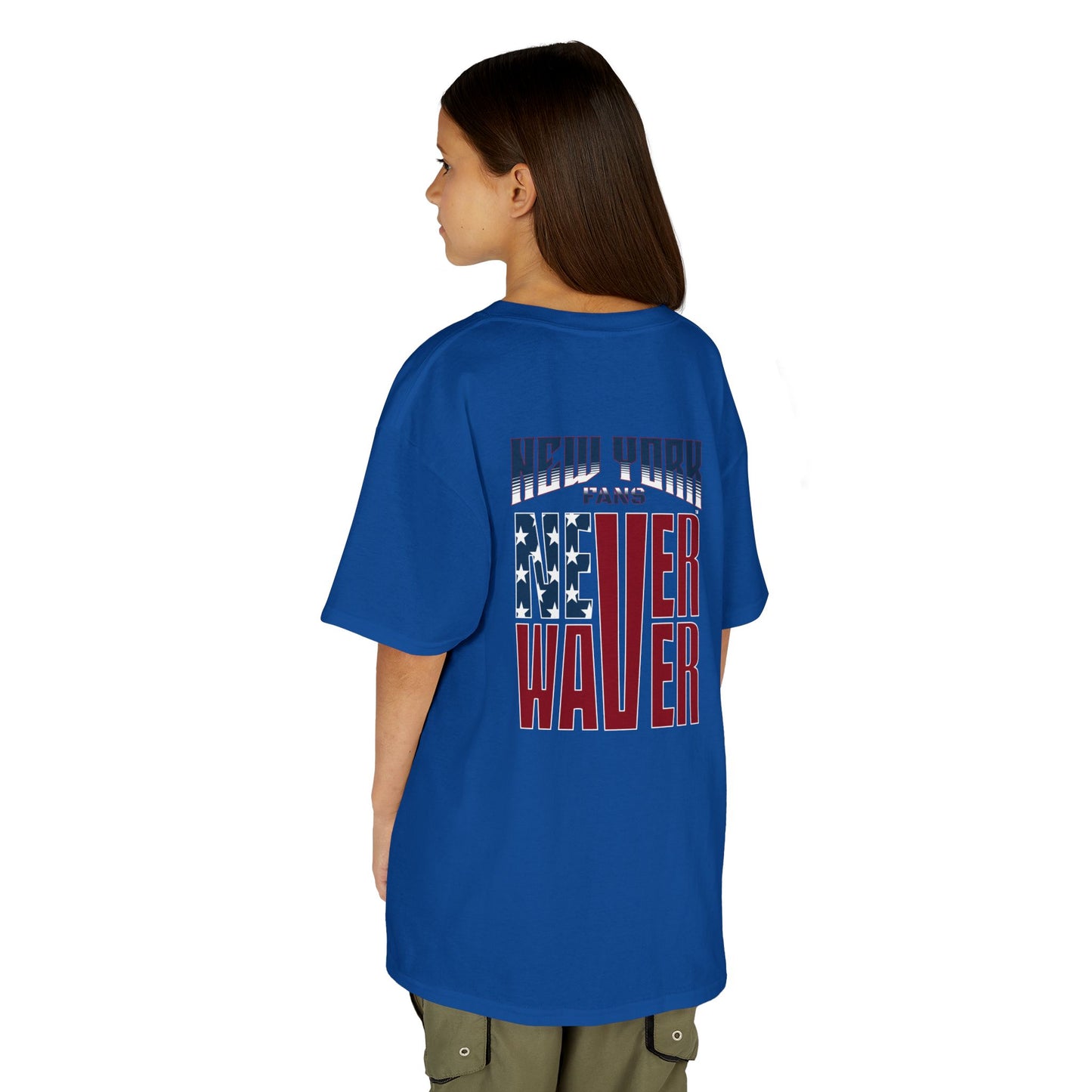 New York Fans Never Waver Kids Heavy Cotton™ Tee