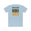 Green Bay Fans  Never Waver Unisex Cotton Crew Tee