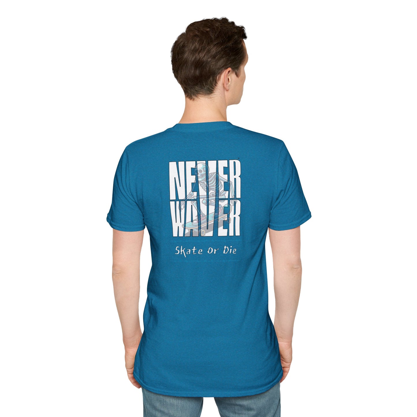 Never Waver Skate or Die Unisex Softstyle T-Shirt