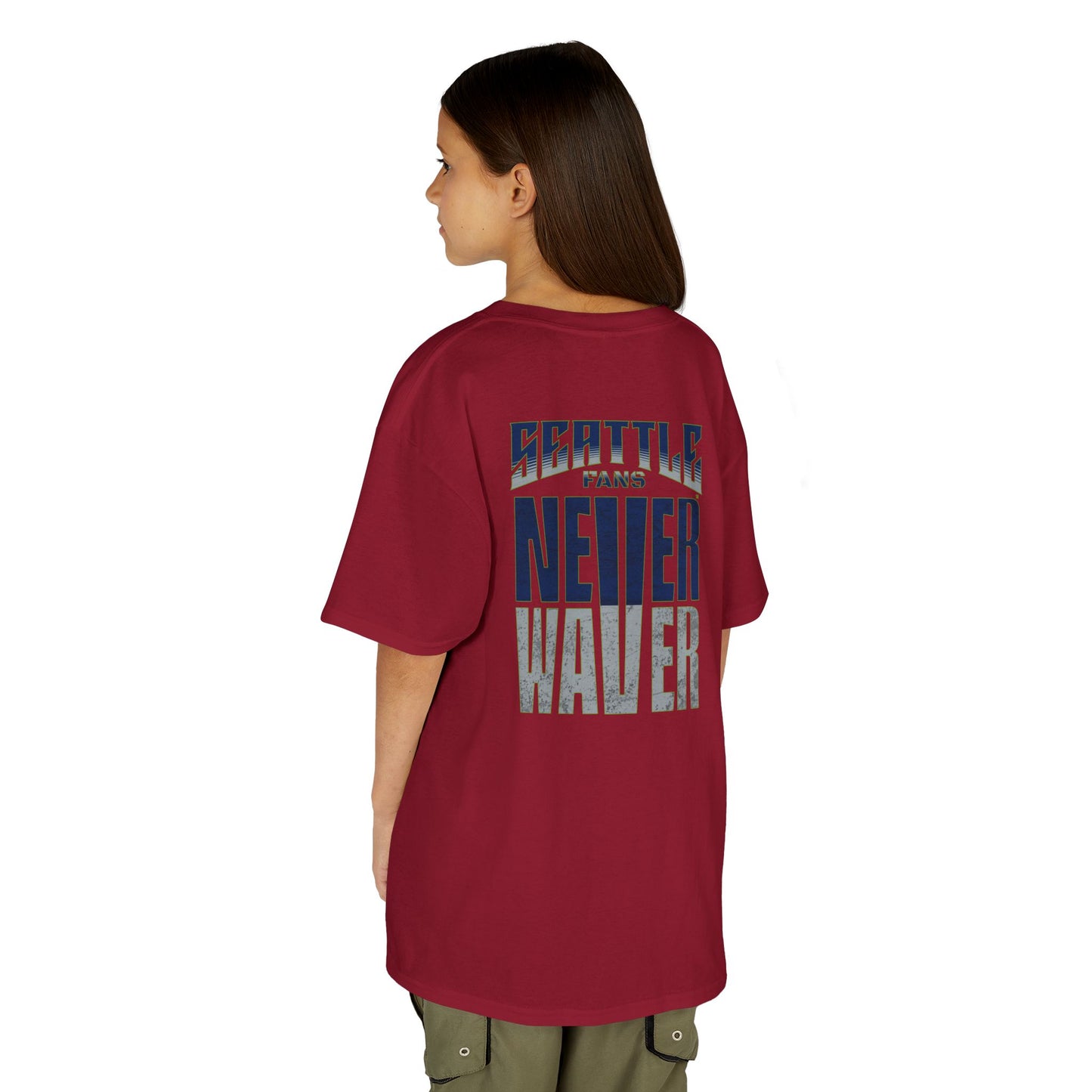 Seattle Fans Never Waver Kids Heavy Cotton™ Tee