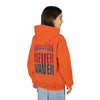 Houston Fans Never Waver Youth Heavy Blend Hooded Sweatshirt