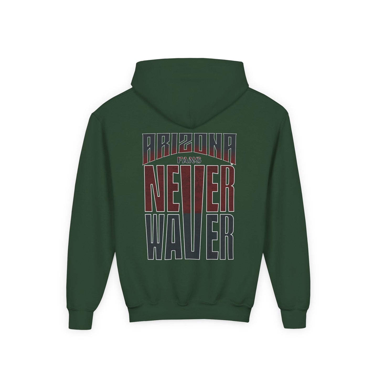 Arizona Fans Never Waver Youth Heavy Blend Hooded Sweatshirt