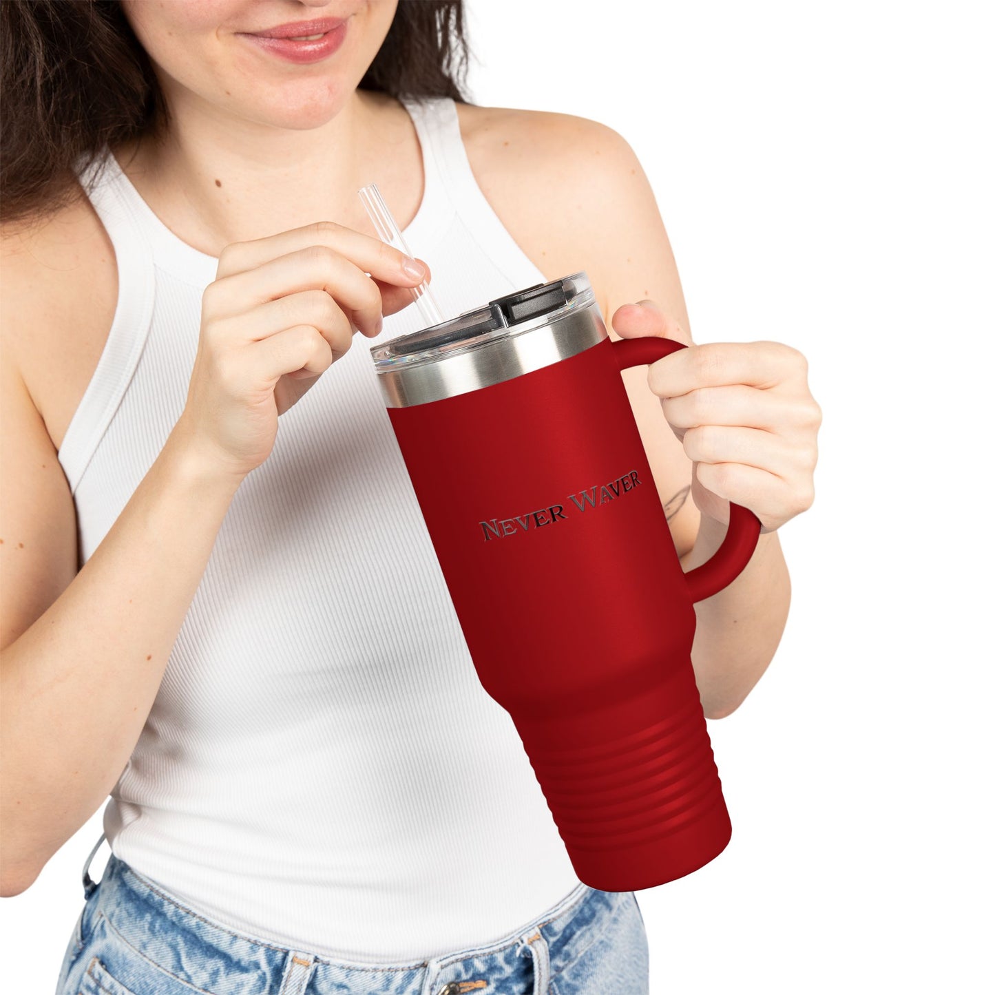 Insulated Travel Mug 40oz - Never Waver On-the-Go Hydration