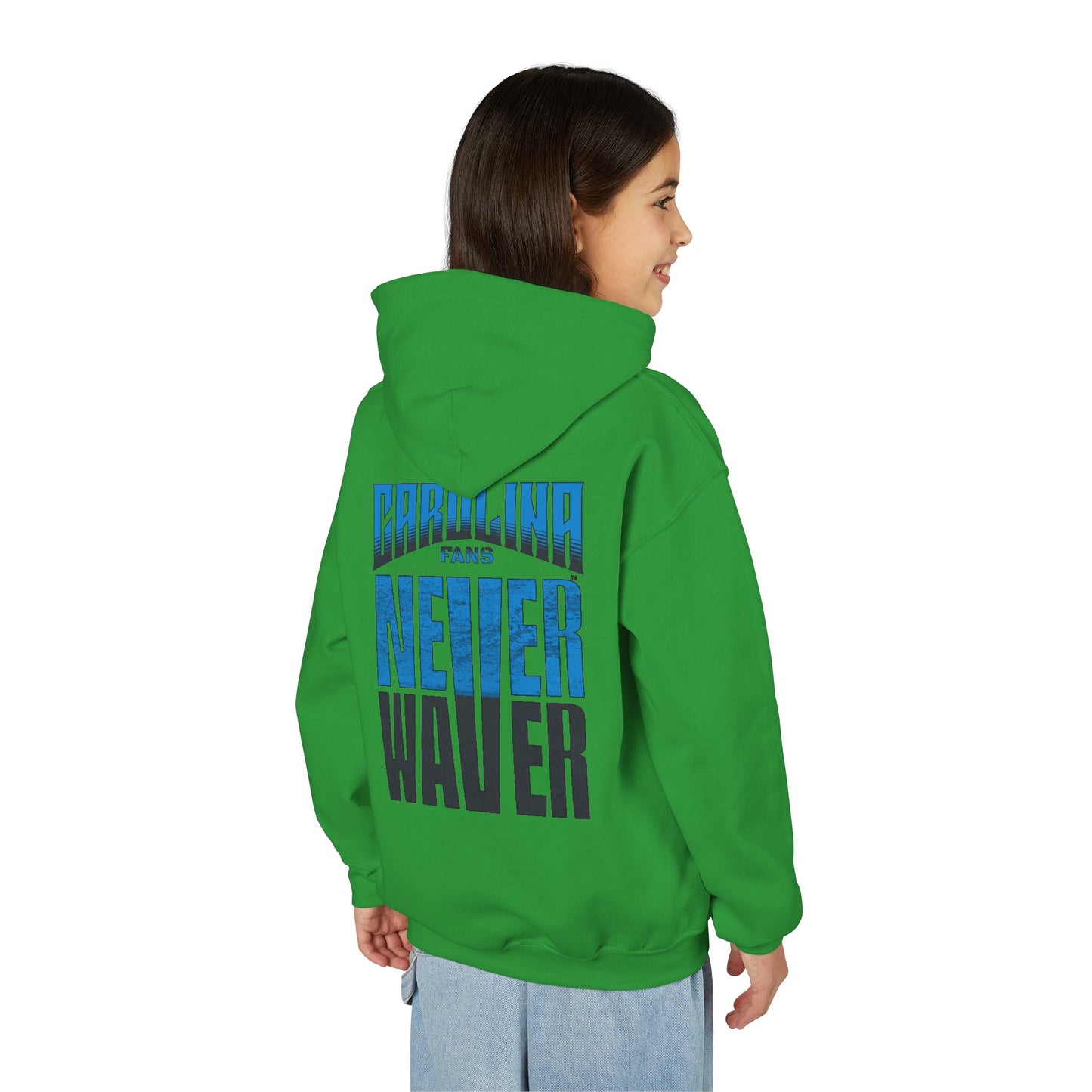 Carolina Fans Never Waver Youth Heavy Blend Hooded Sweatshirt