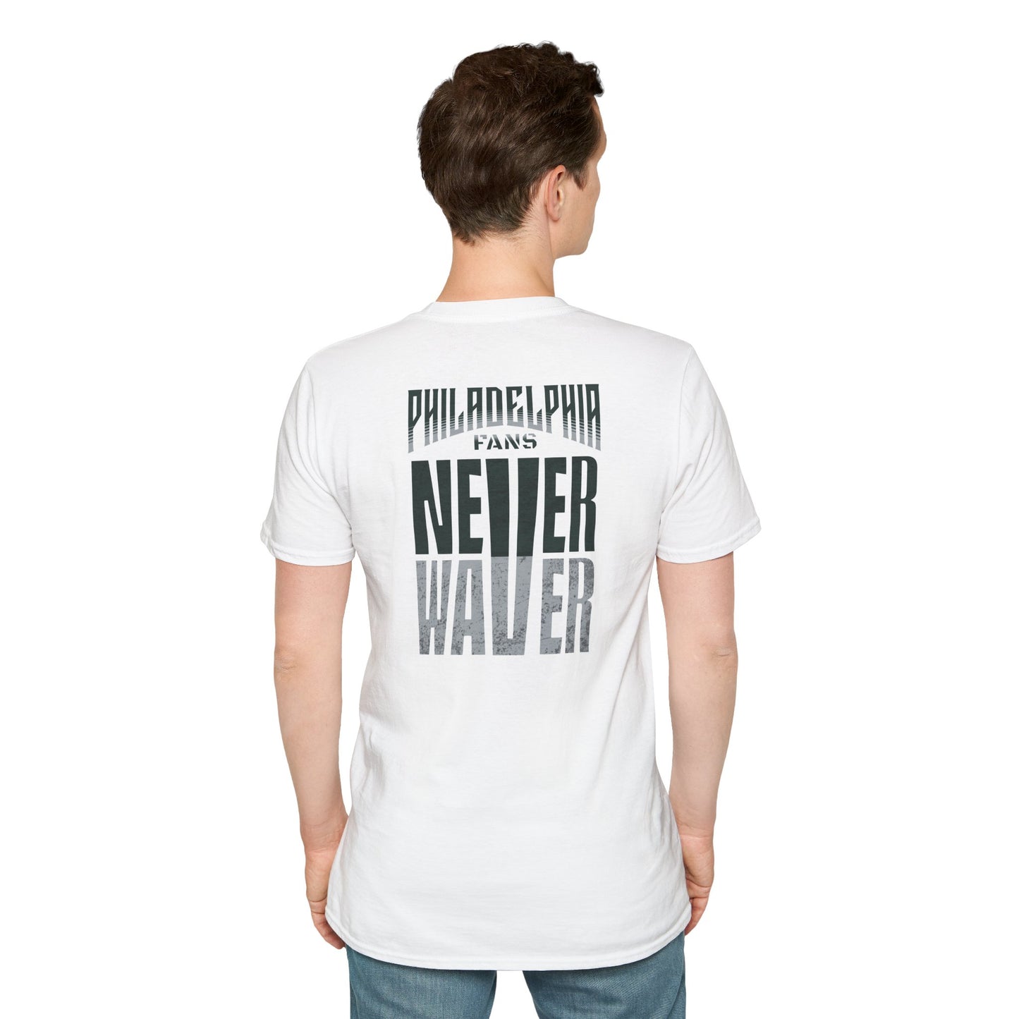 Philadelphia Fans Never Waver Unisex Softstyle T-Shirt