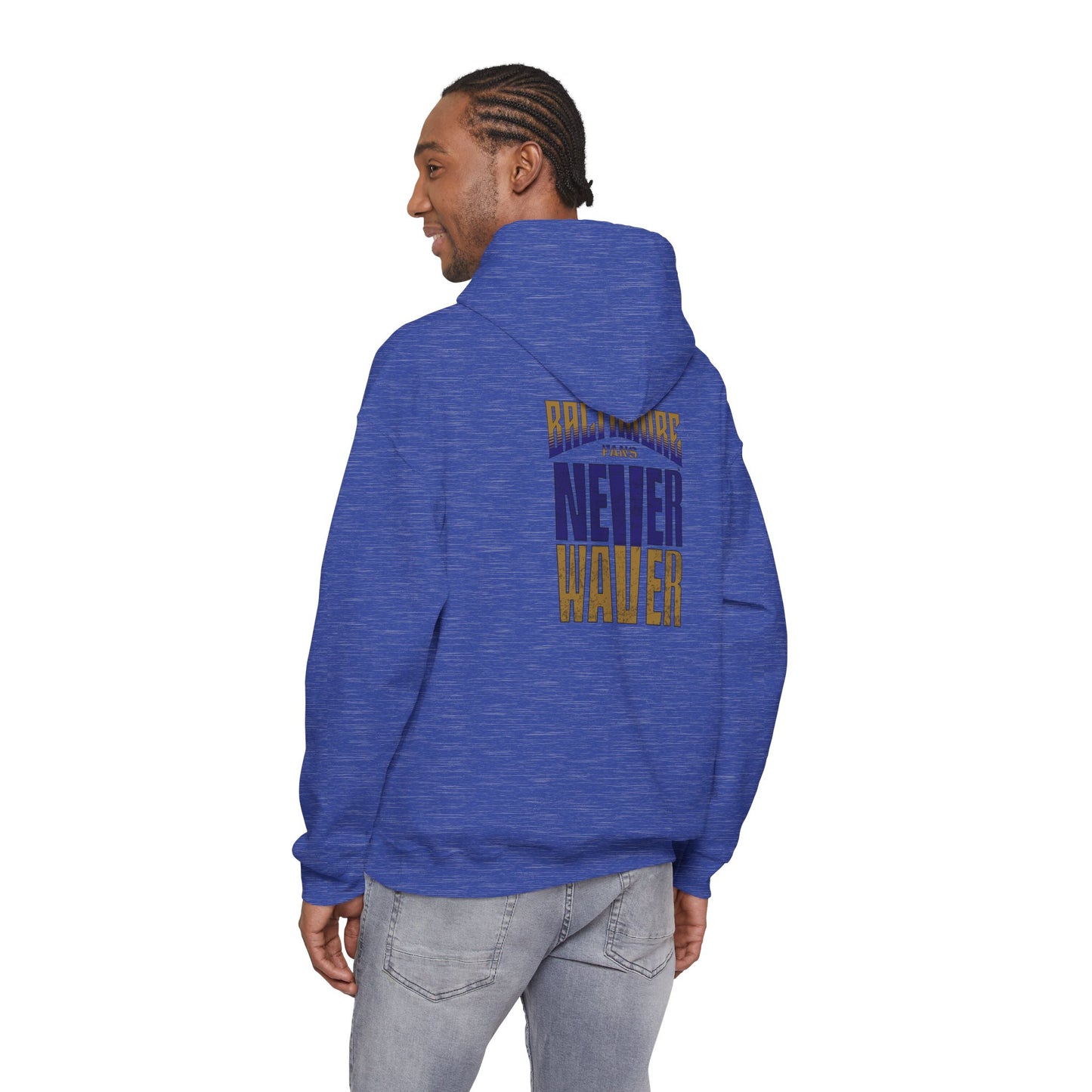 Baltimore Fans Never Waver Unisex Heavy Blend™ Hoodie, Sweatshirt