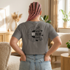 Women's Never Waver Best Mom Ever Faded Crop Tee | Cute Gift for Mother's Day