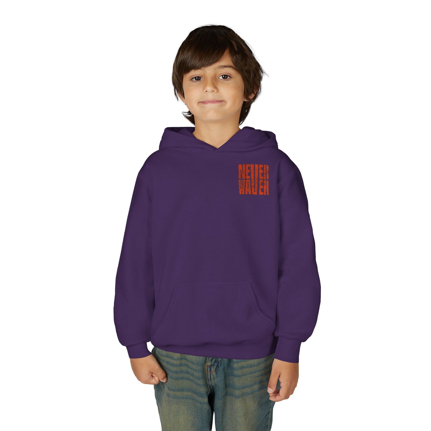 Cleveland Fans Never Waver Youth Heavy Blend Hooded Sweatshirt
