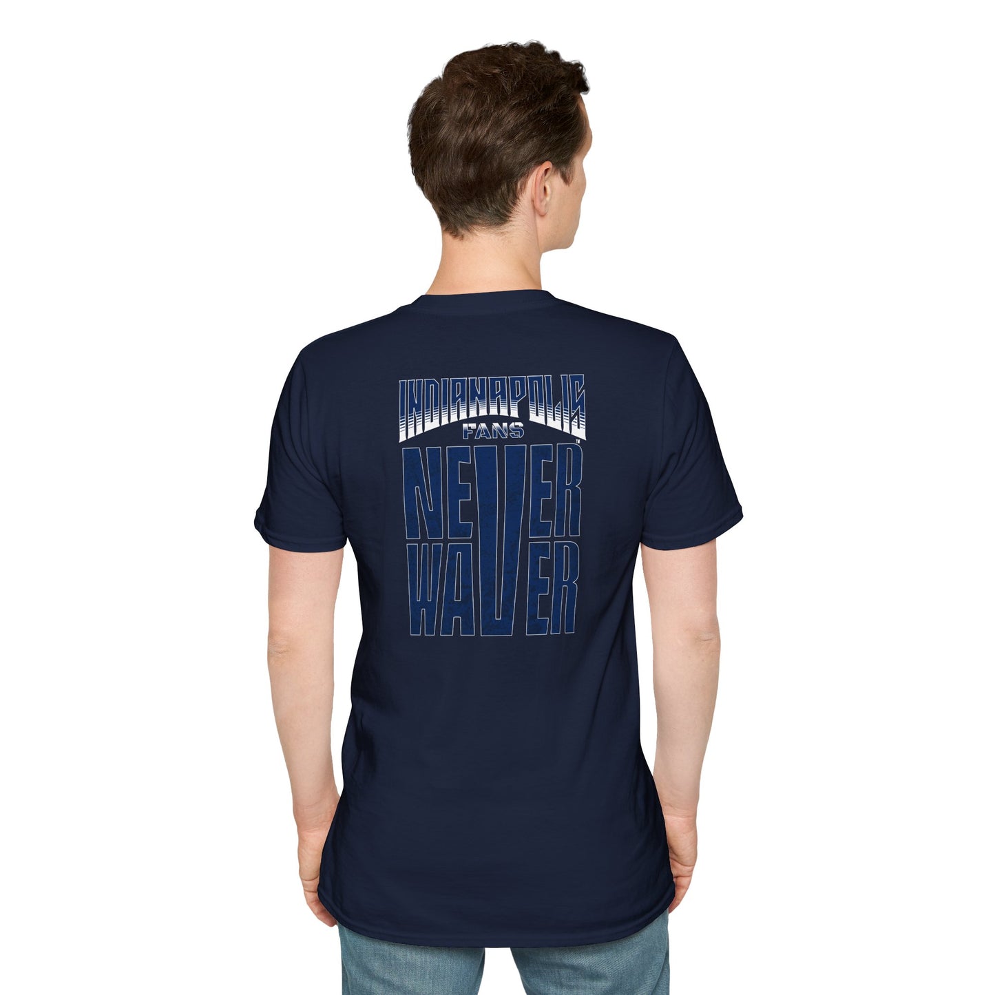 Indianapolis Fans Never Waver Unisex Softstyle T-Shirt