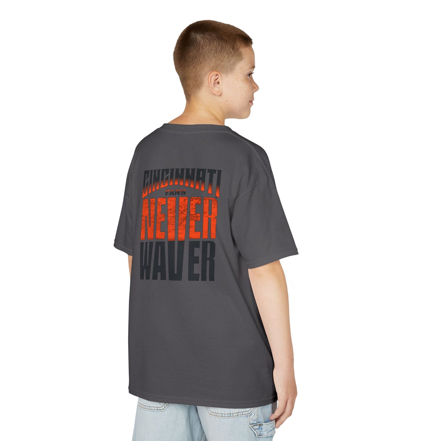 Cincinnati Fans Never Waver Kids Heavy Cotton™ Tee