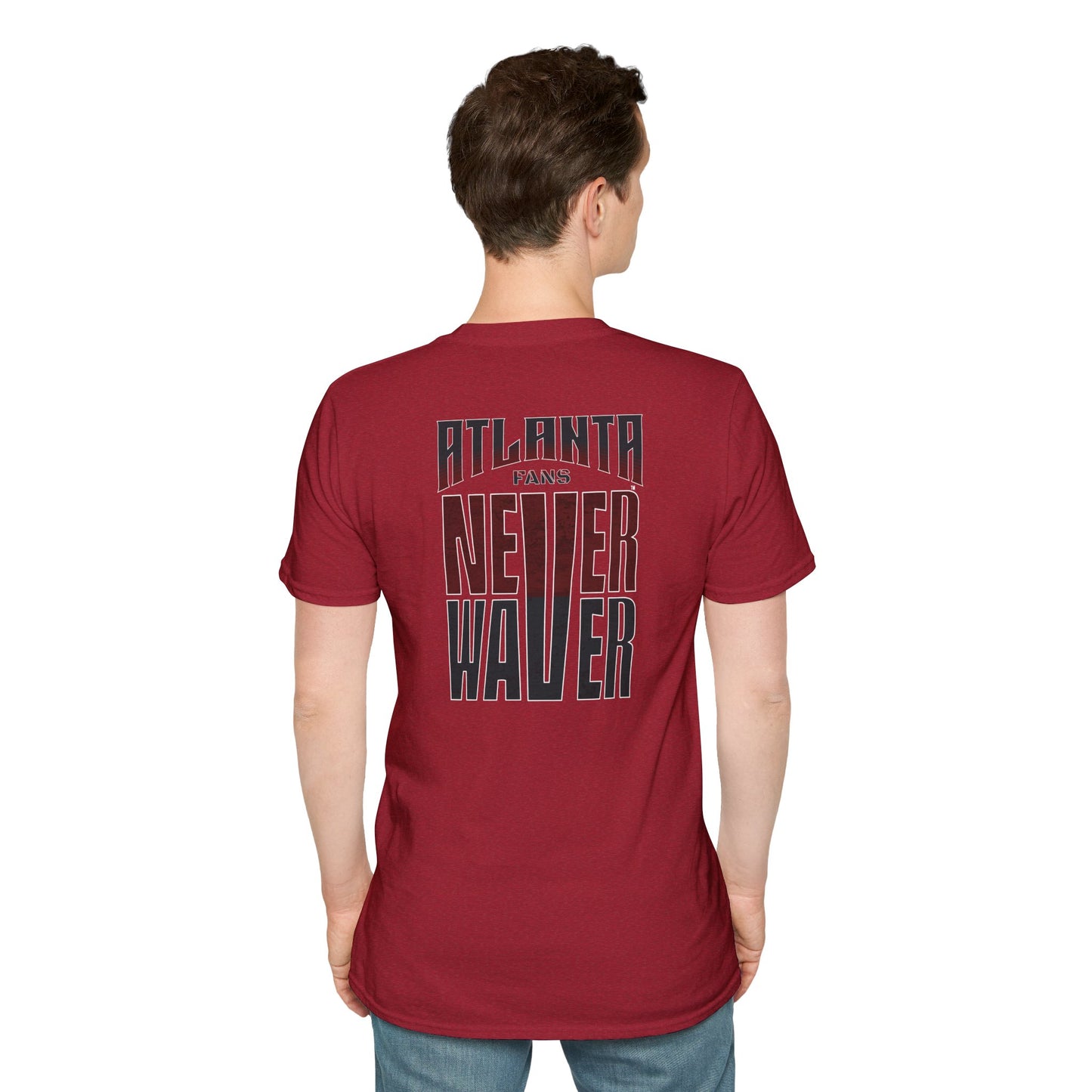 Atlanta Fans Never Waver Unisex Softstyle T-Shirt