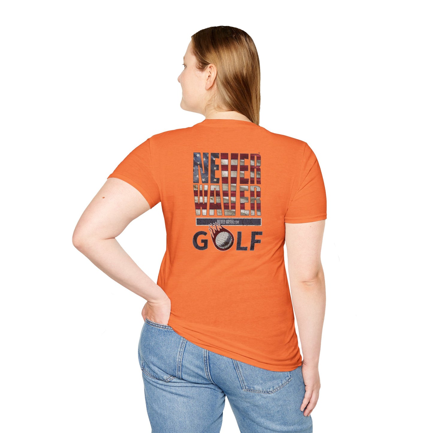 Never Waver Golf Unisex Soft style T-Shirt