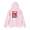 Tampa Bay Fans  Never Waver  w Leopard Football Unisex Heavy Blend™ Hoodie - Perfect for Sports Fans