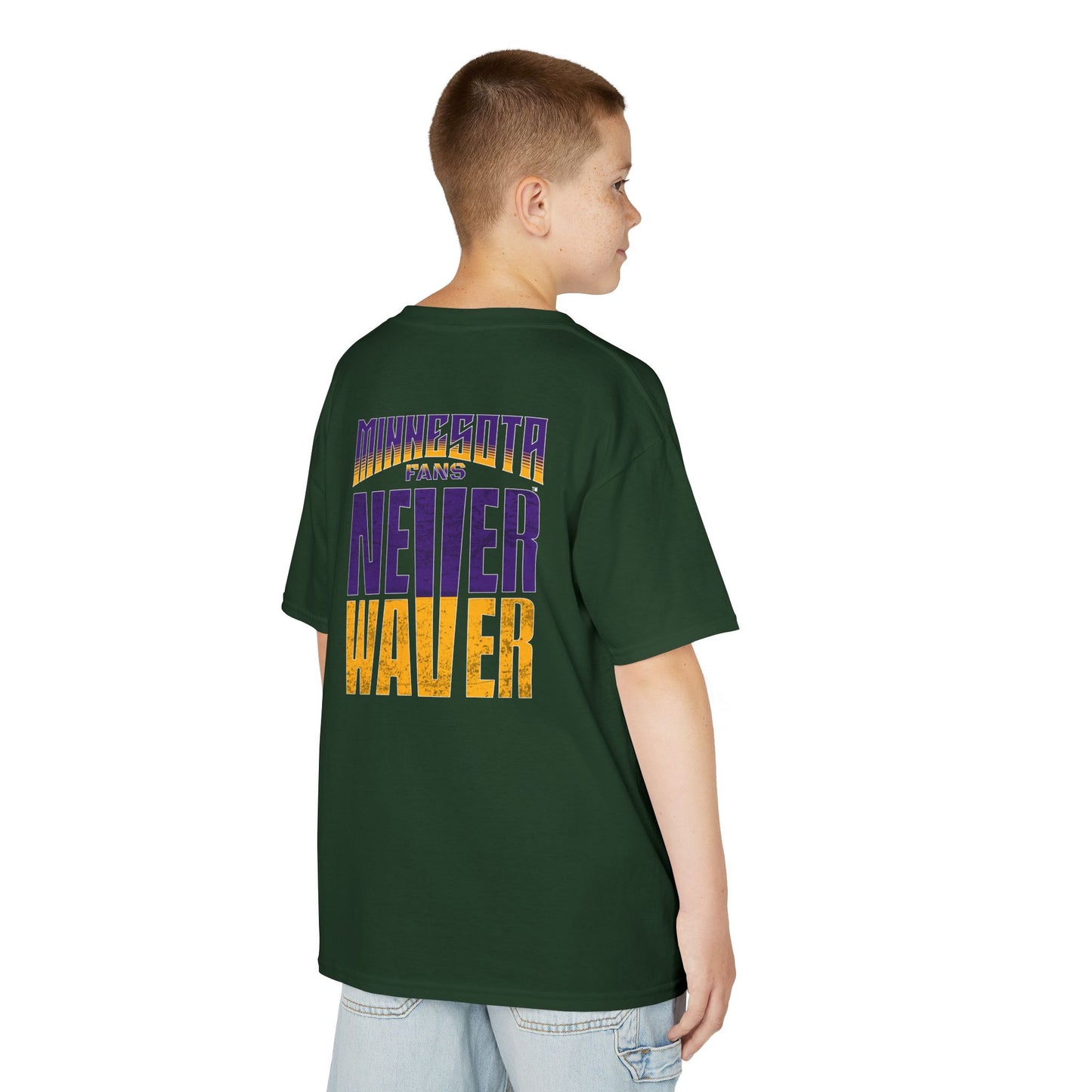 Minnesota Fans Never Waver Kids Heavy Cotton™ Tee