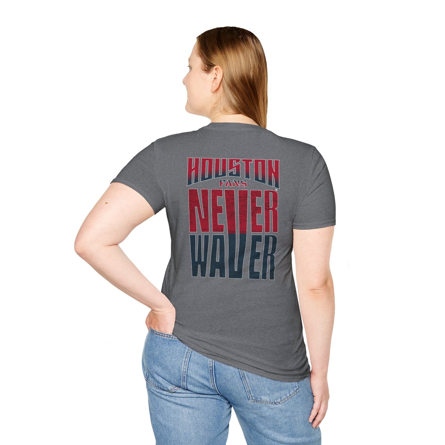 Houston Fans Never Waver Unisex Softstyle T-Shirt