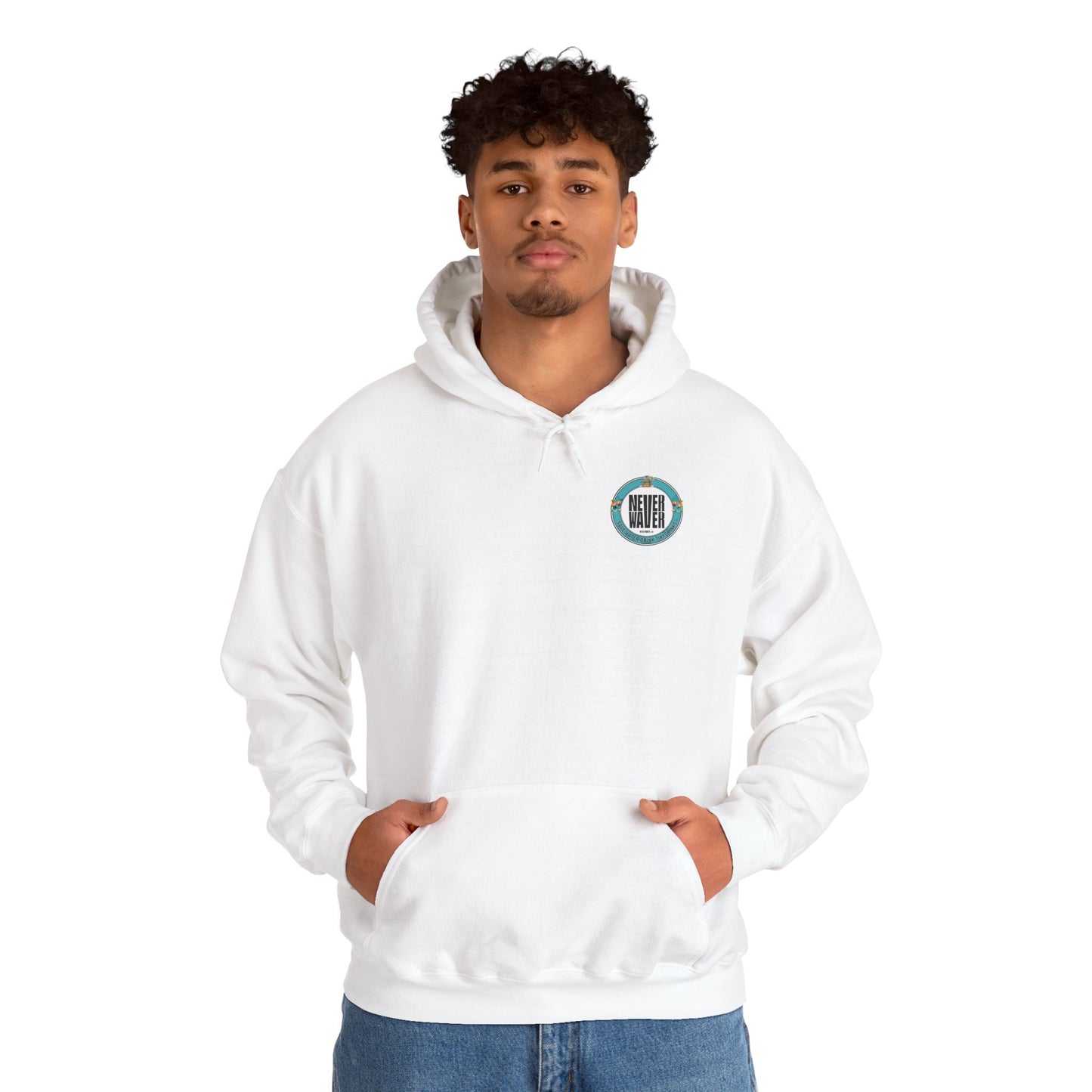 Eco-Friendly Unisex Hoodie: "Never Waver Save Water Drink Tiki Drinks"