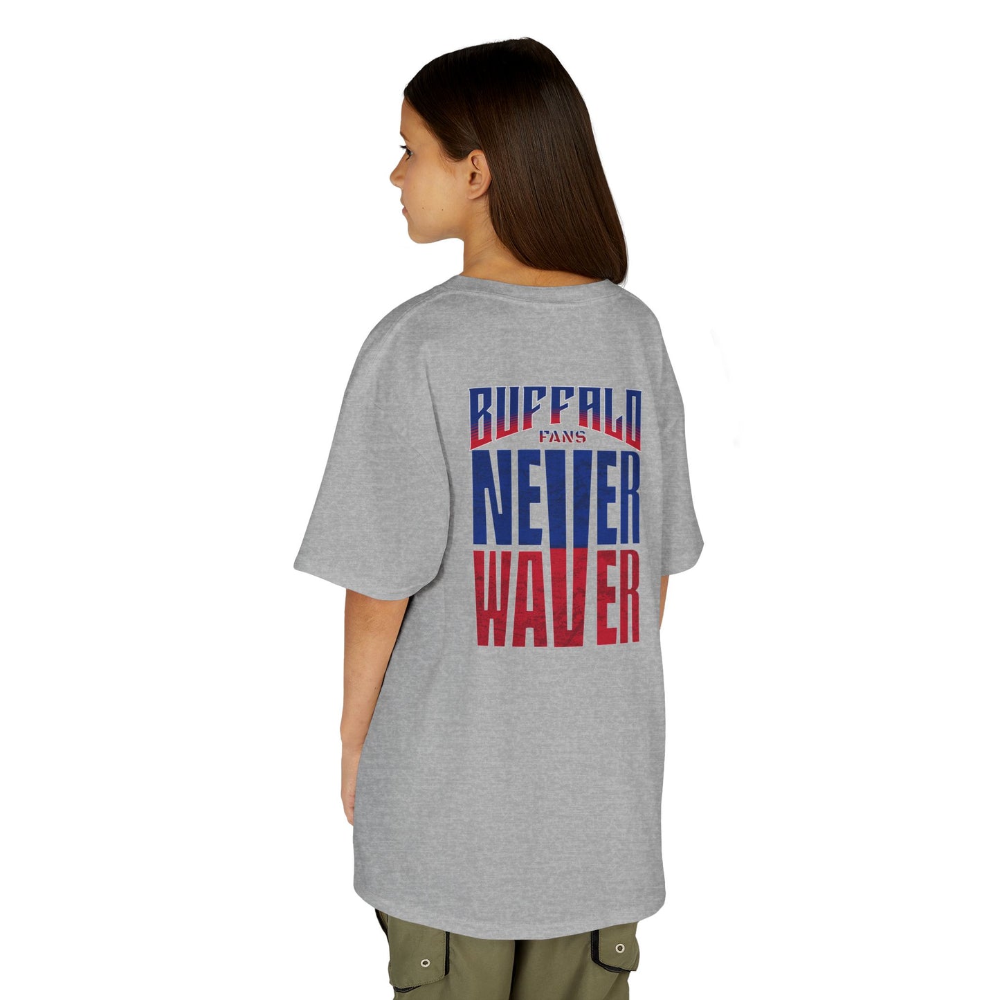 Buffalo Fans Never Waver Kids Heavy Cotton™ Tee