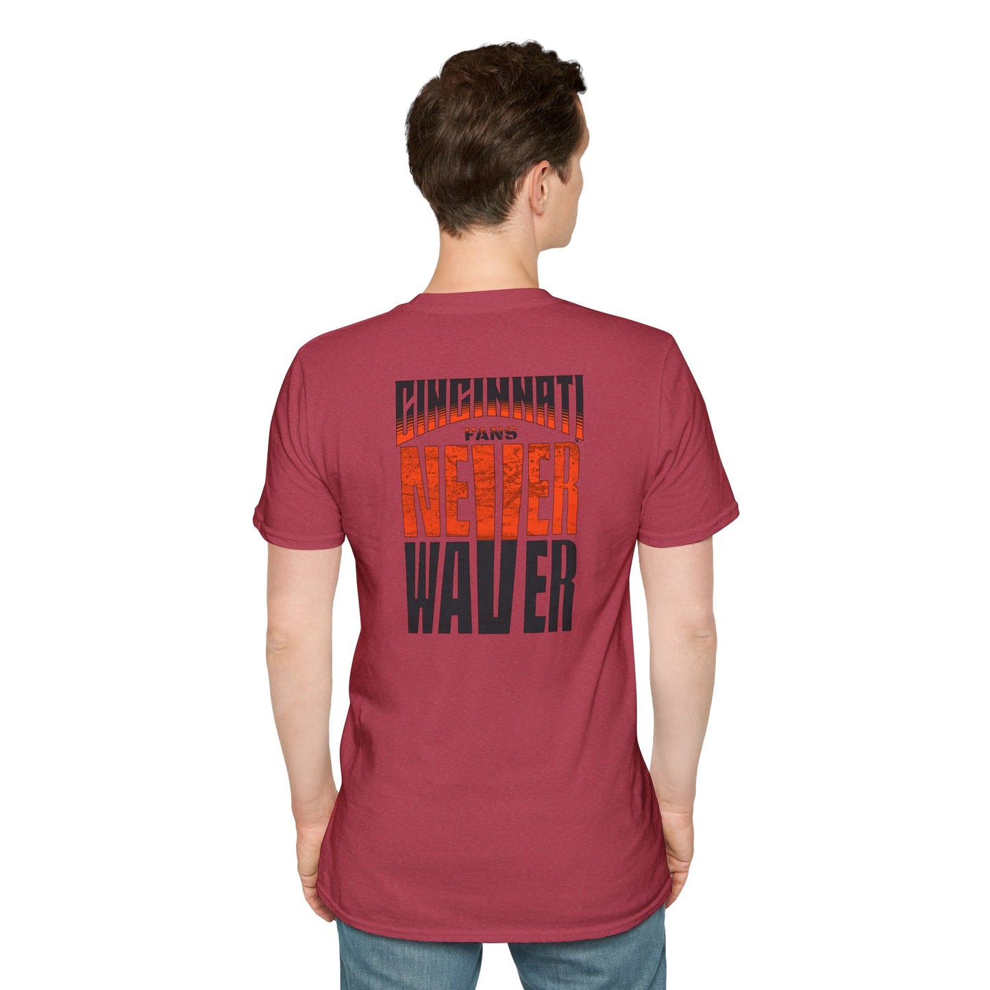 Cincinnati Fans Never Waver Unisex Softstyle T-Shirt