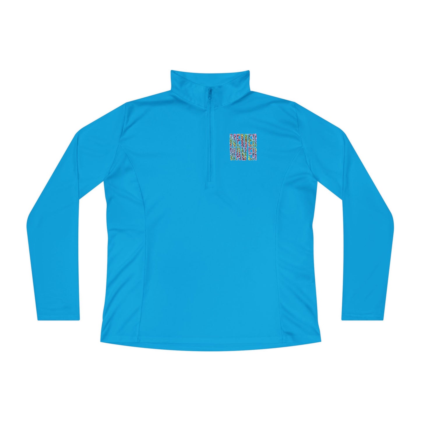 Never Waver Leopard Ladies Quarter-Zip Pullover