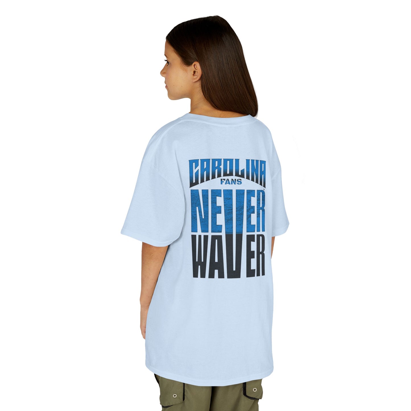 Carolina Fans Never Waver Kids Heavy Cotton™ Tee