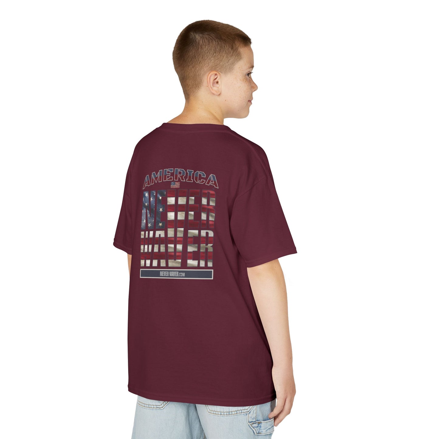 America Never Waver Kids Heavy Cotton™ Tee