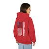"Never Waver Golf American Flag" Hoodie for Young Golfers