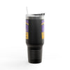 Minnesota Never Waver W-Leopard Football Insulated Travel Mug, 40oz