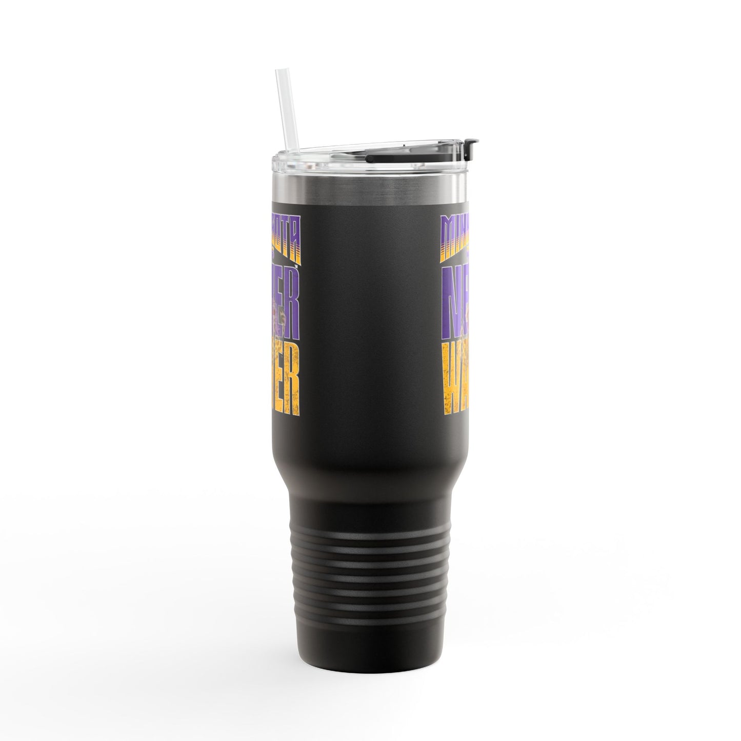 Minnesota Never Waver W-Leopard Football Insulated Travel Mug, 40oz