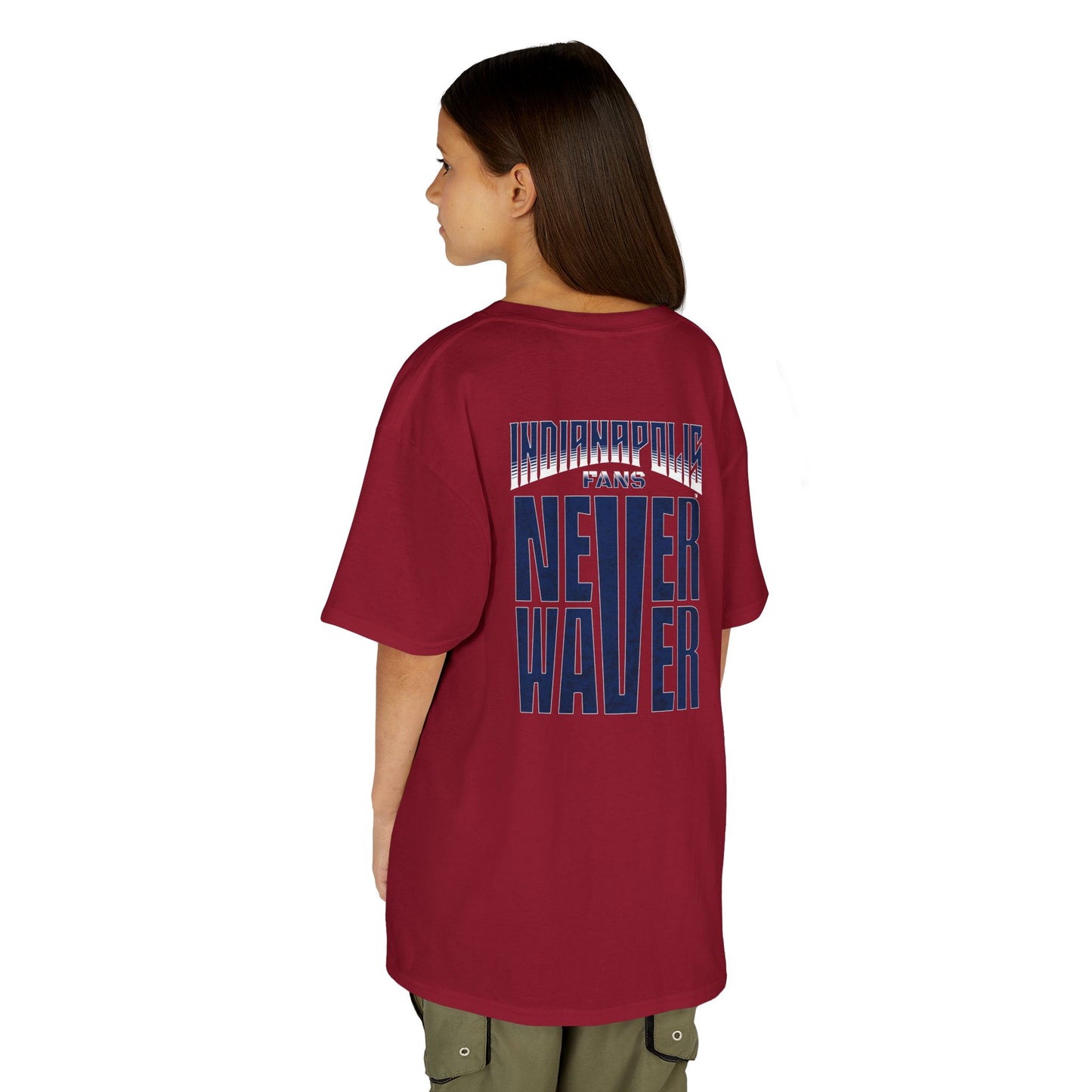 Indianapolis Fans Never Waver Kids Heavy Cotton™ Tee