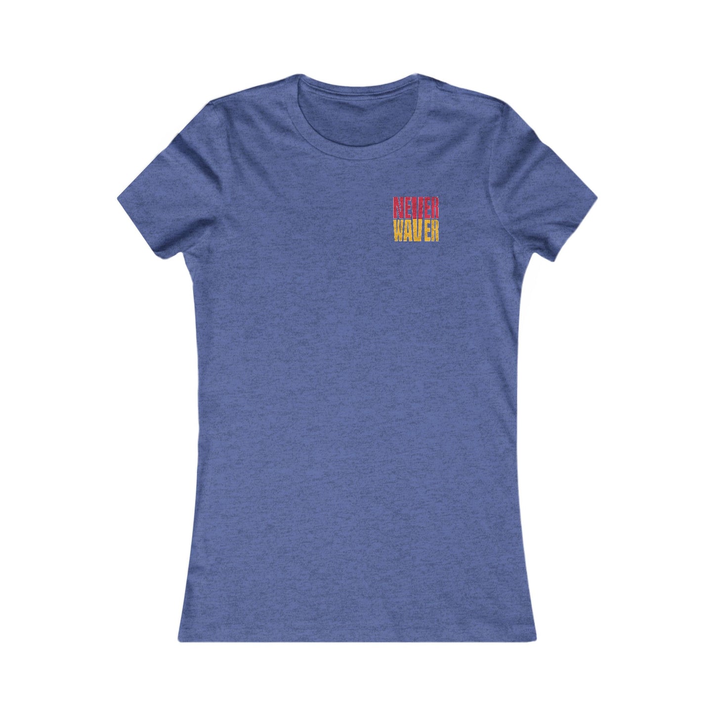 Kansas Fans Never Waver W-Leopard Football Women's Favorite Tee