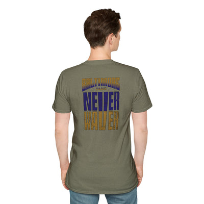 Baltimore Fans Never Waver Unisex Softstyle T-Shirt