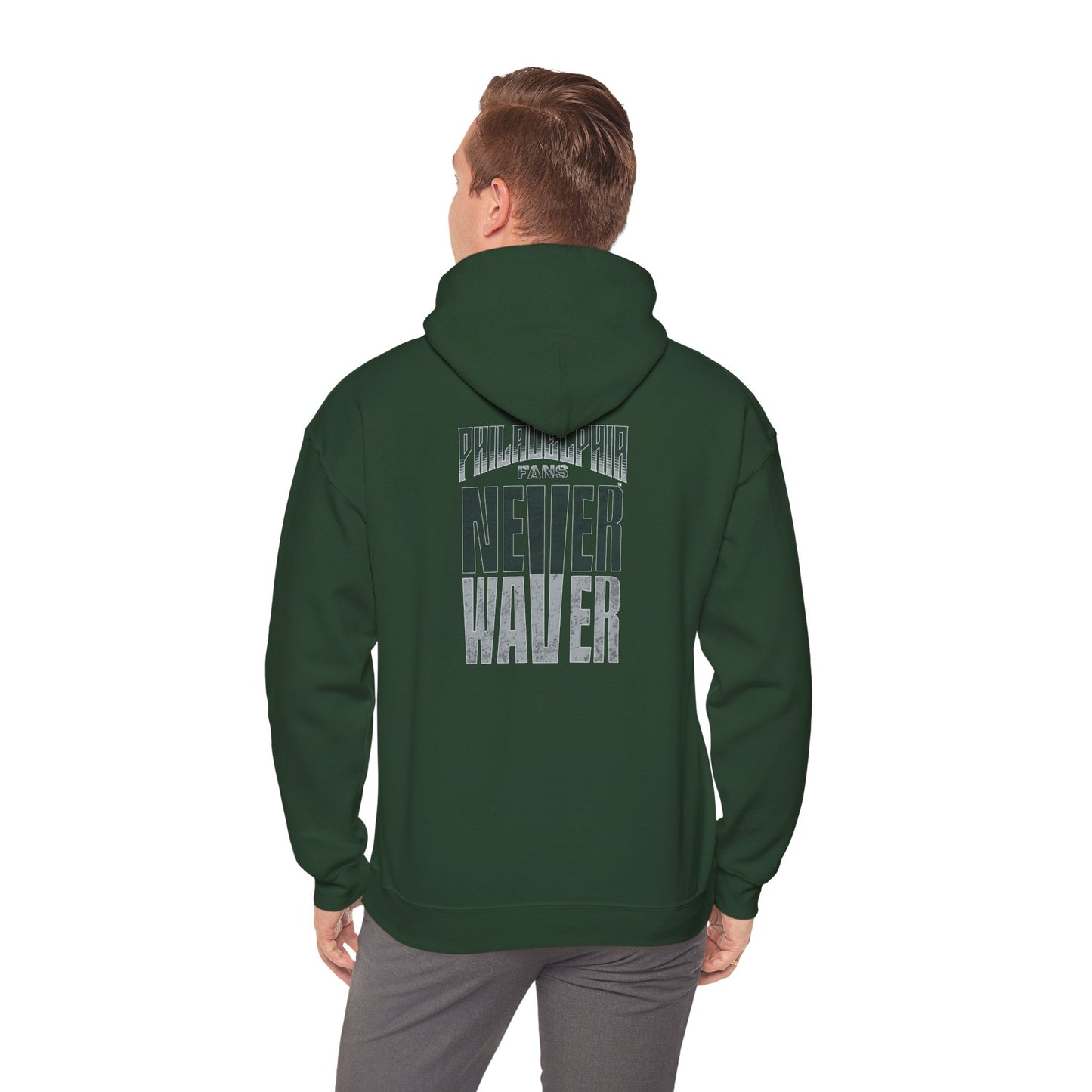 Philadelphia Fans Never Waver Unisex Heavy Blend™ Hooded Sweatshirt