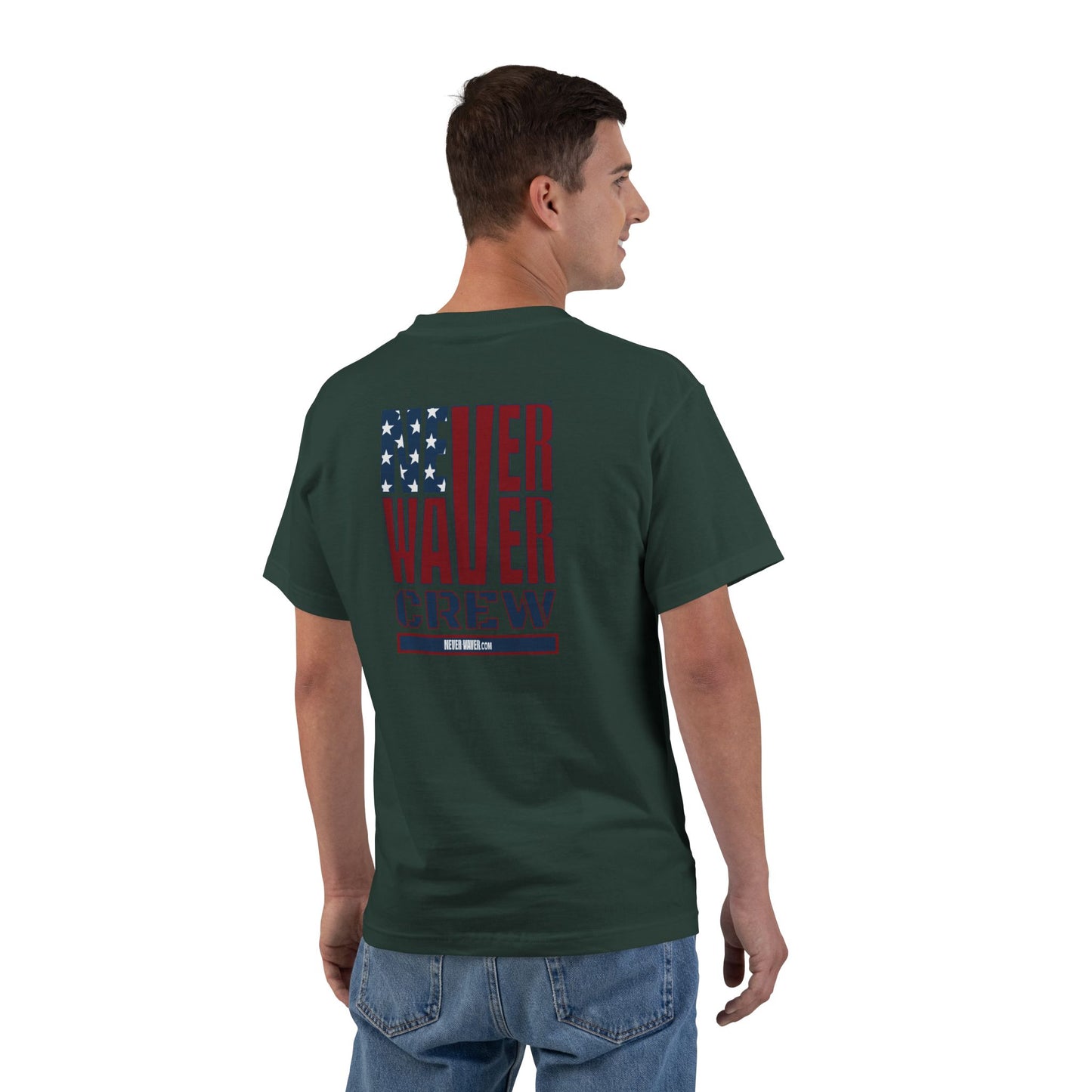 Never Waver Crew Beefy-T®  Short-Sleeve T-Shirt
