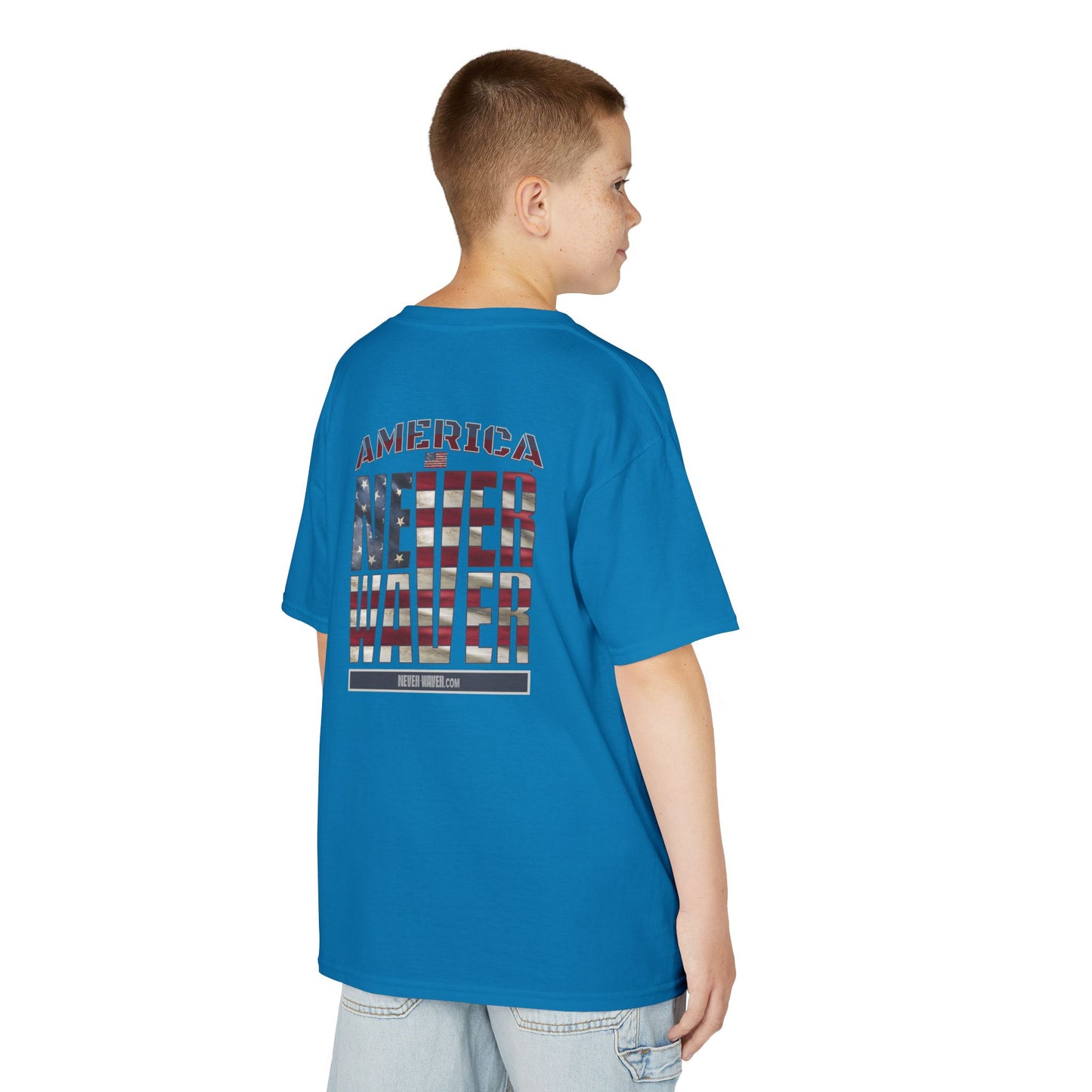 America Never Waver Kids Heavy Cotton™ Tee