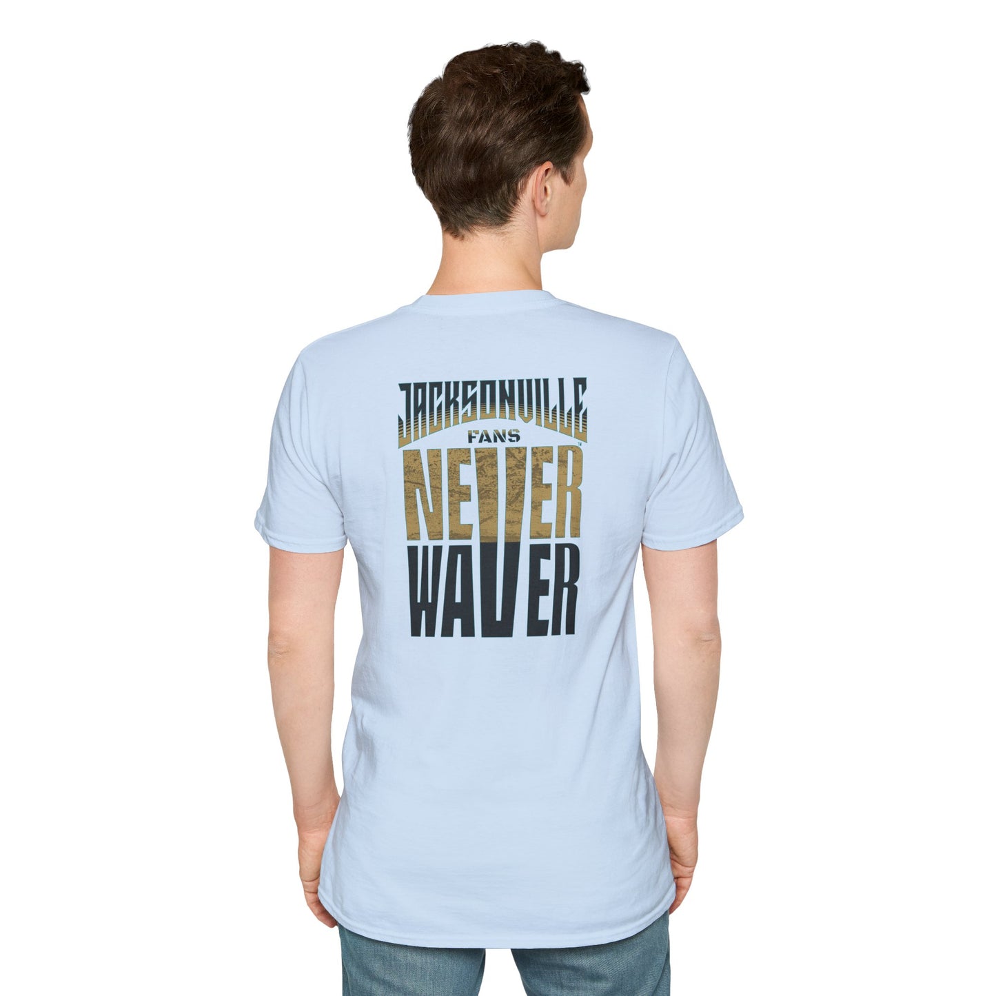 Jacksonville Fans Never Waver Unisex Softstyle T-Shirt