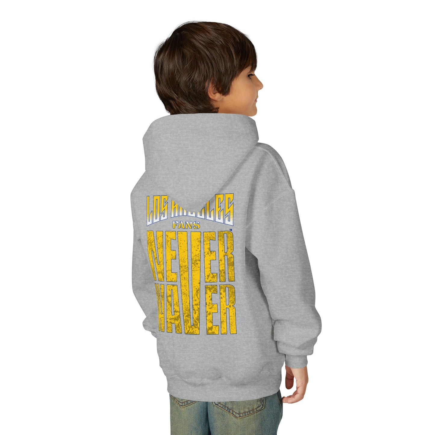Los Angeles  Fans Never Waver Youth Heavy Blend Hooded Sweatshirt