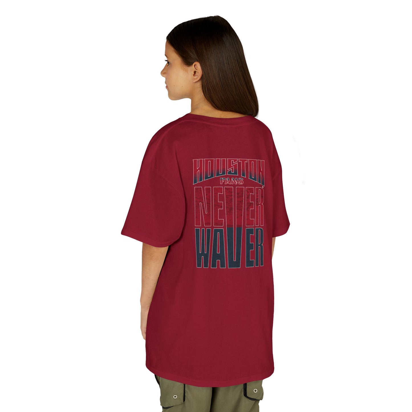 Houston Fans Never Waver Kids Heavy Cotton™ Tee