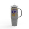 Baltimore Fans Never Waver with Leopard football Insulated Travel Mug, 40oz