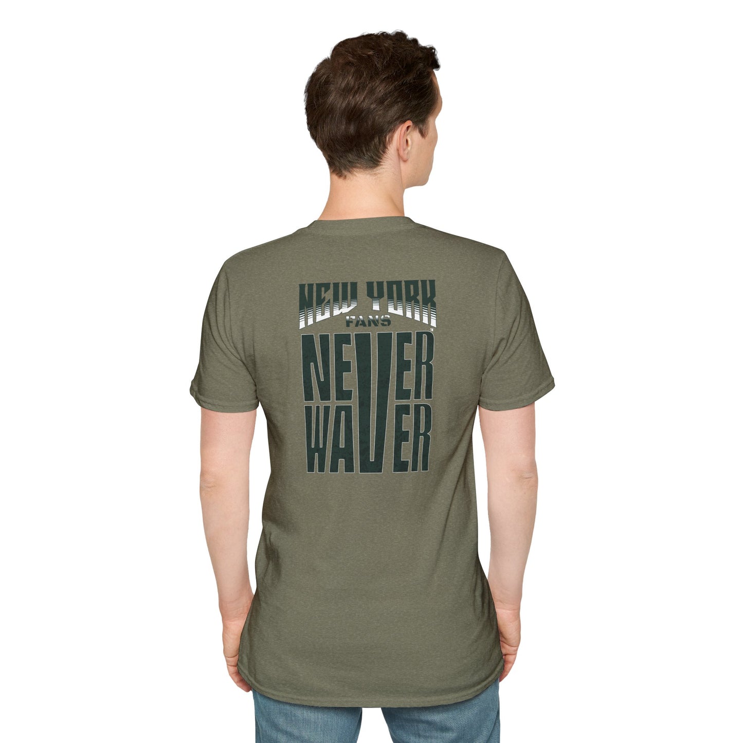 New York Fans Never Waver Unisex Softstyle T-Shirt