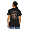 Never Waver Just A Mom Trying Not to Raise A&&holes' Design Unisex Garment-Dyed T-Shirt - '