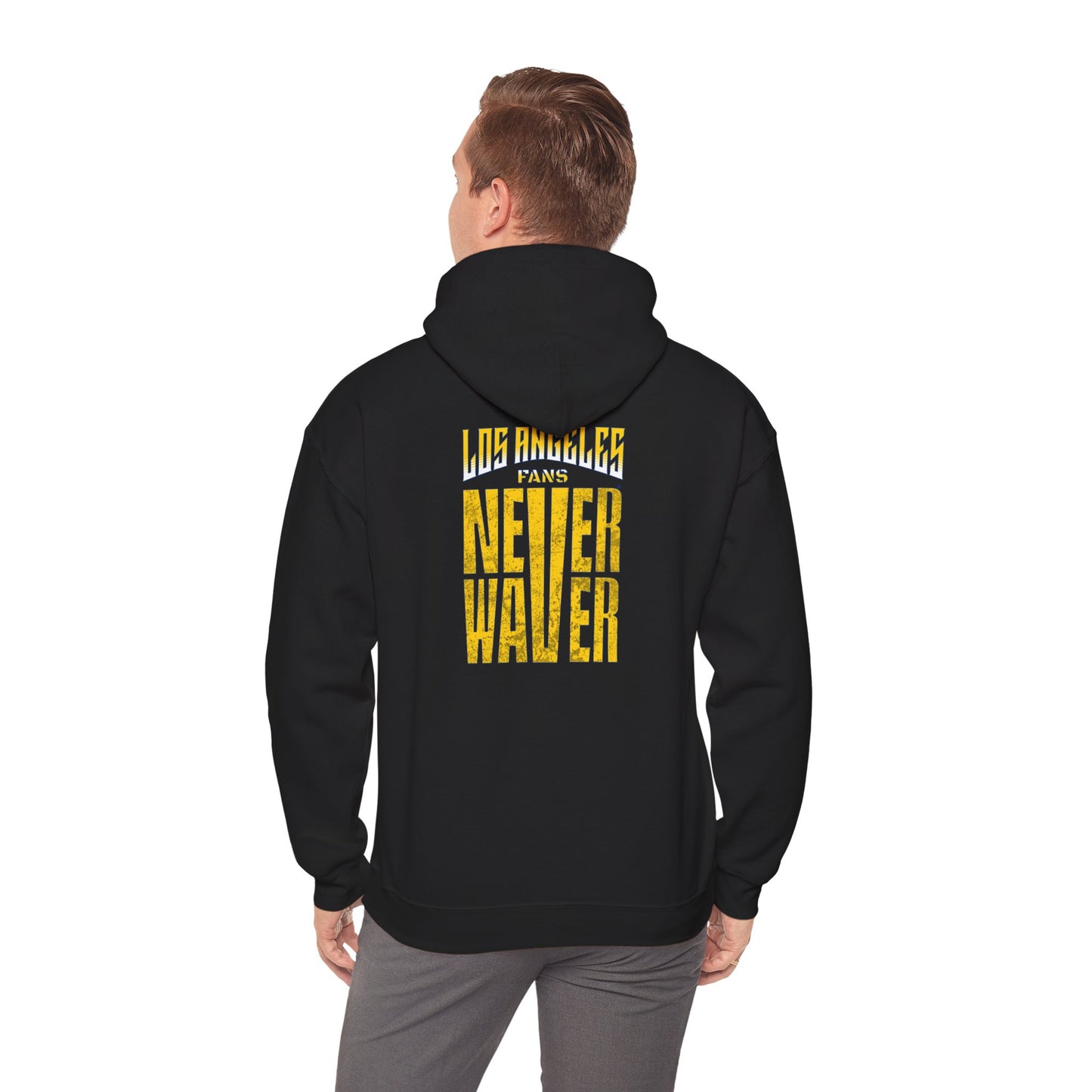 "Los Angeles Fans Never Waver" Unisex Heavy Blend™ Hooded Sweatshirt