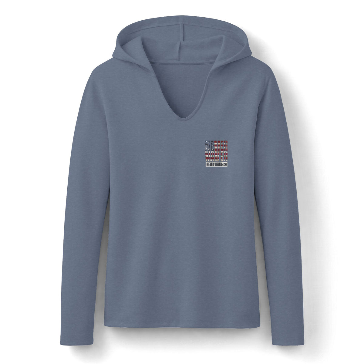 Never Waver Definition Hoodie — Stand By Your Word Back Graphic Womens