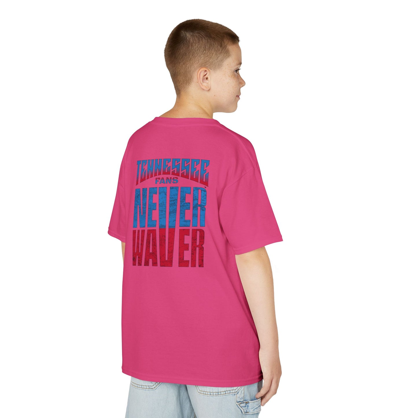 Tennessee Fans Never Waver Kids Heavy Cotton™ Tee