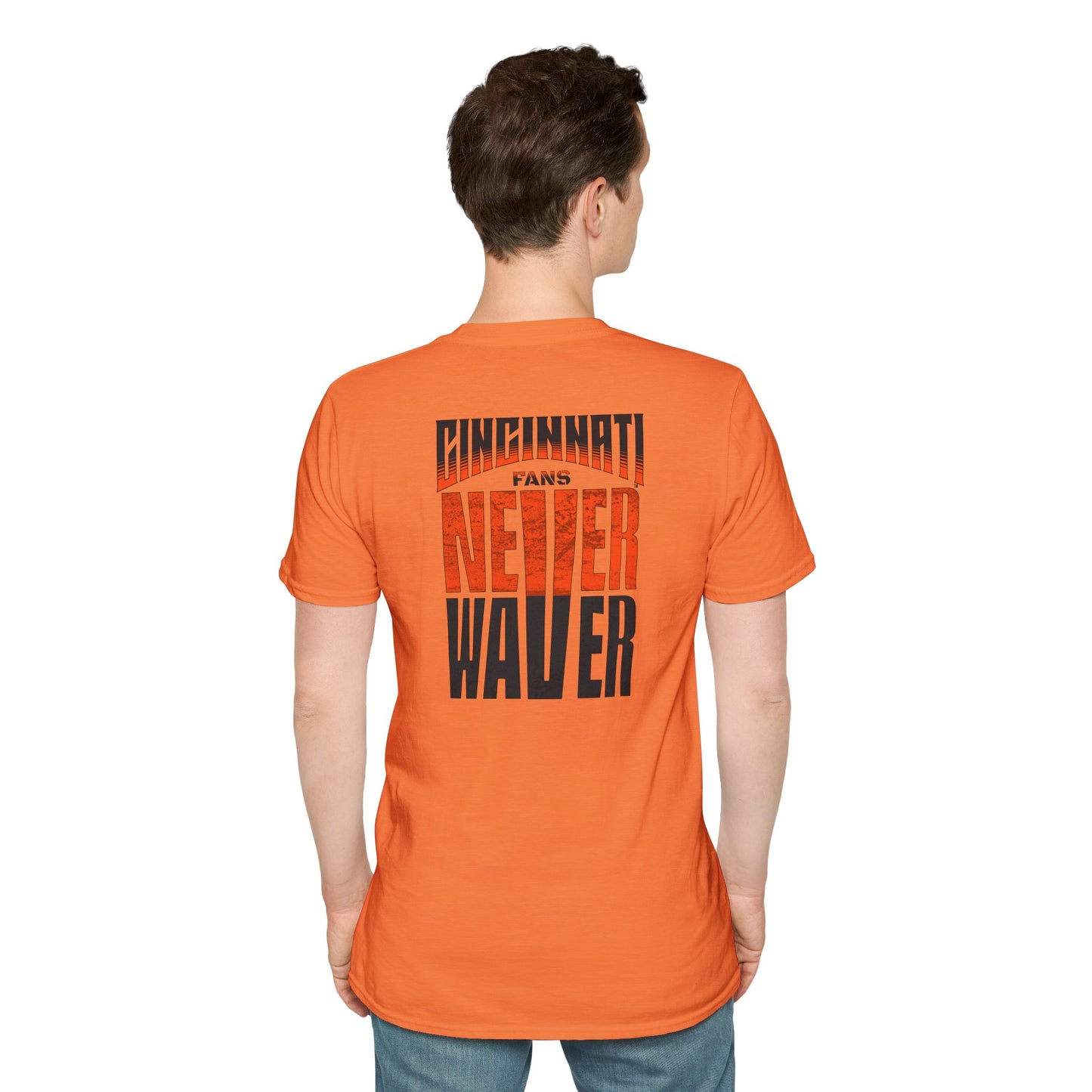 Cincinnati Fans Never Waver Unisex Softstyle T-Shirt