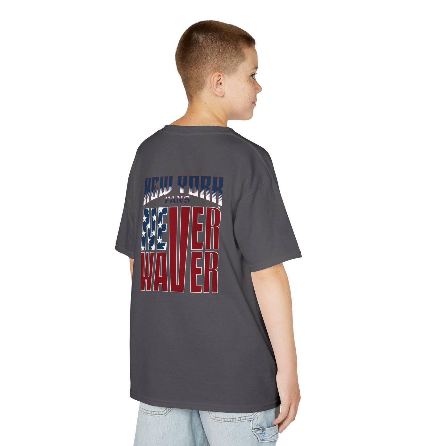 New York Fans Never Waver Kids Heavy Cotton™ Tee