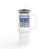 Dallas Fans Never Waver W-Leopard Football Insulated Travel Mug, 40oz